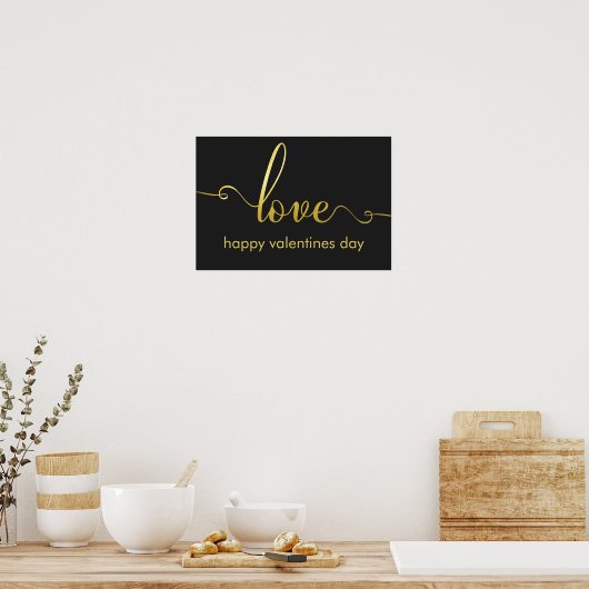 poster "Love" Stylish Valentijnsdag (Keuken)