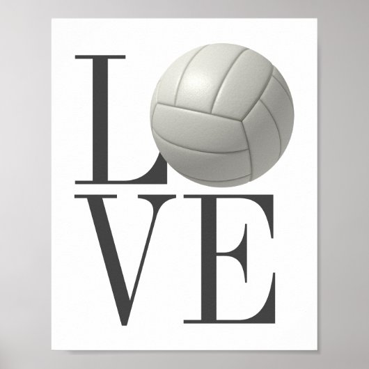 POSTER LOVE Volleyball (Voorkant)
