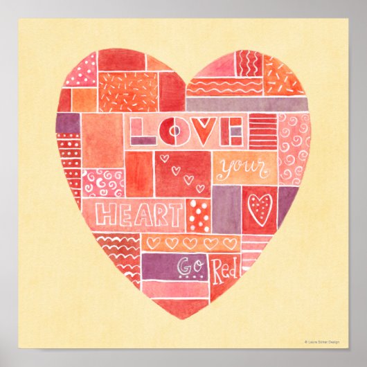 Poster 'Love Your Heart' (Voorkant)