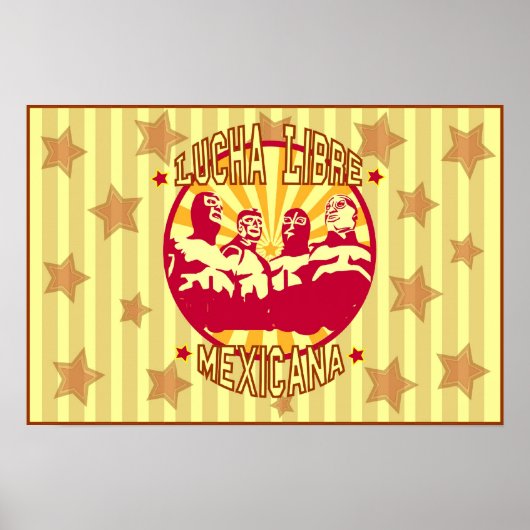 Poster Lucha Libre Mexicana (Voorkant)