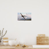 Poster luchtvaartart "ZERO vs F4U" (Keuken)