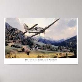 Poster luchtvaartkunst " Fw190"