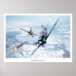 Poster luchtvaartkunst "Lavochkin La-5"