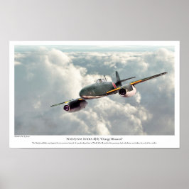 Poster luchtvaartkunst "Nakajima Kikka"