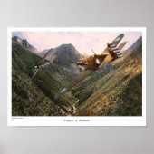 Poster luchtvaartkunst "P-40 Warhawk" (Voorkant)