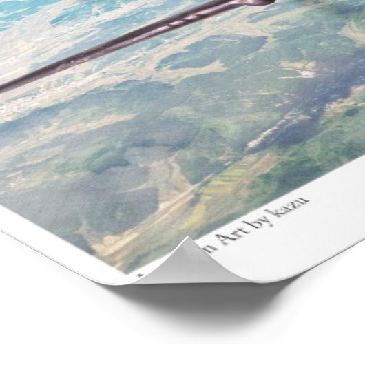 Poster luchtvaartkunst "P-40 Warhawk" (Hoek)