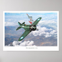 Poster luchtvaartkunst "Polikarpov I-16"