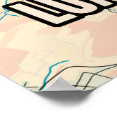 Poster Luxemburgse kaart (Hoek)