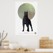 Poster M&S-perziken - Kunst van Mona Finden (Keuken)