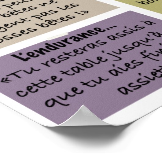 Poster "Ma heeft me geleerd" (Hoek)