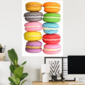 Poster Macarons (Thuiskantoor)