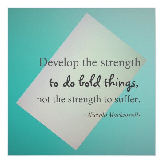 Poster Machiavelli Quote (Voorkant)