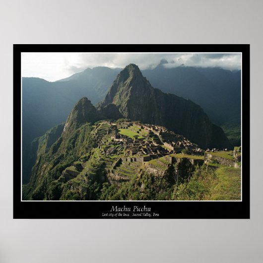 Poster Machu Picchu - 7 wereldwonderen (Voorkant)