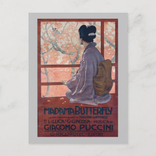 Poster Madama Butterfly Vintage (1904) Briefkaart