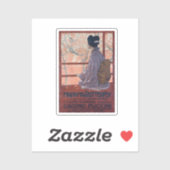 Poster Madama Butterfly Vintage (1904) Sticker (Vel)