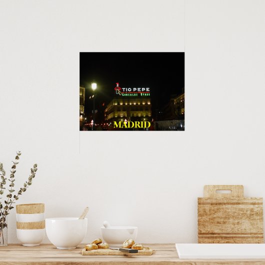 Poster Madrid-Spanje (Keuken)