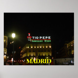 Poster Madrid-Spanje