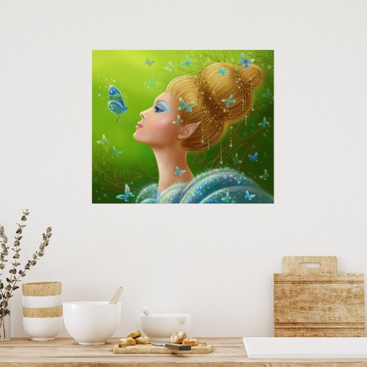 Poster "Magische vlinders" (Keuken)