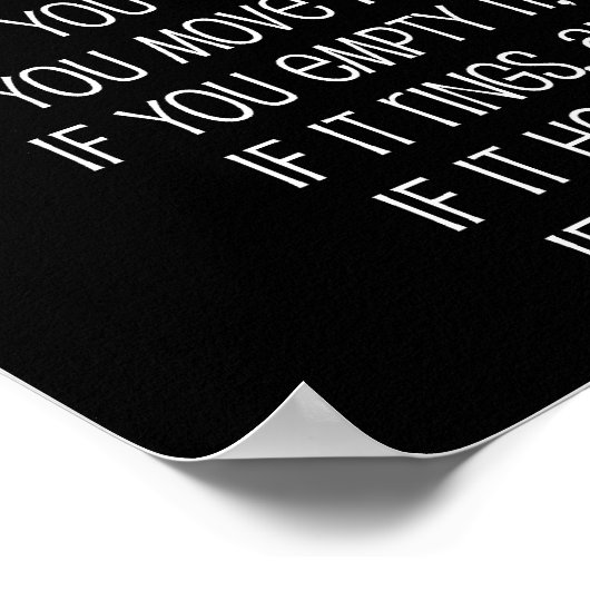 Poster Mam-regels (Hoek)