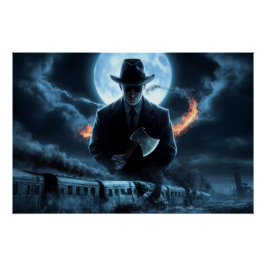 Poster Man Black Train 10
