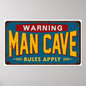 Poster man Cave Sign (Voorkant)