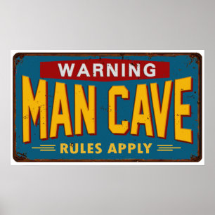 Poster man Cave Sign