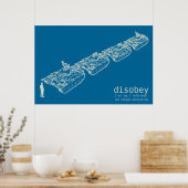POSTER Man DISOBEY Tank (Keuken)