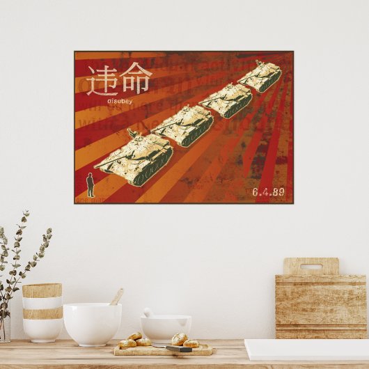 POSTER Man DISOBEY Tank (Keuken)