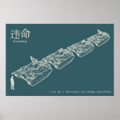 POSTER Man DISOBEY Tank (Voorkant)