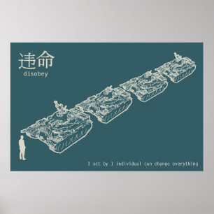 POSTER Man DISOBEY Tank