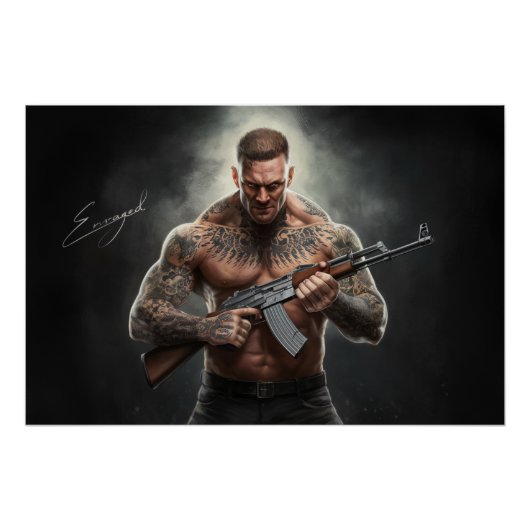 Poster Man Enraged (Voorkant)
