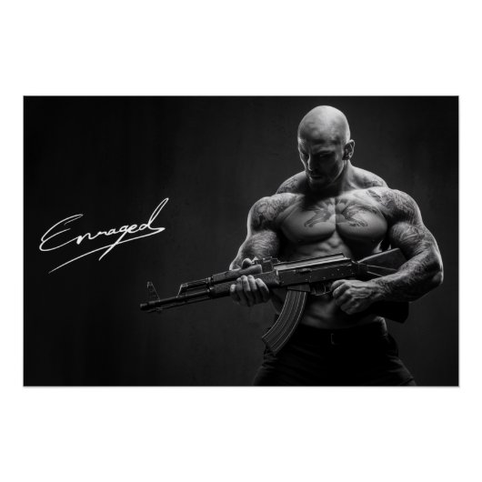 Poster Man Enraged (Voorkant)
