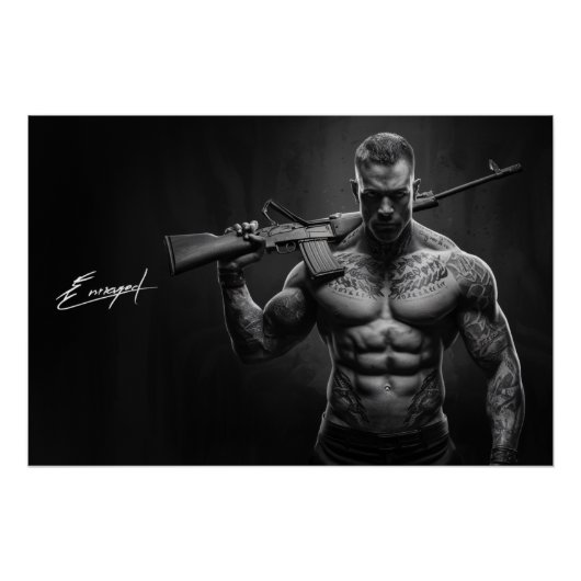 Poster Man Enraged 05 (Voorkant)