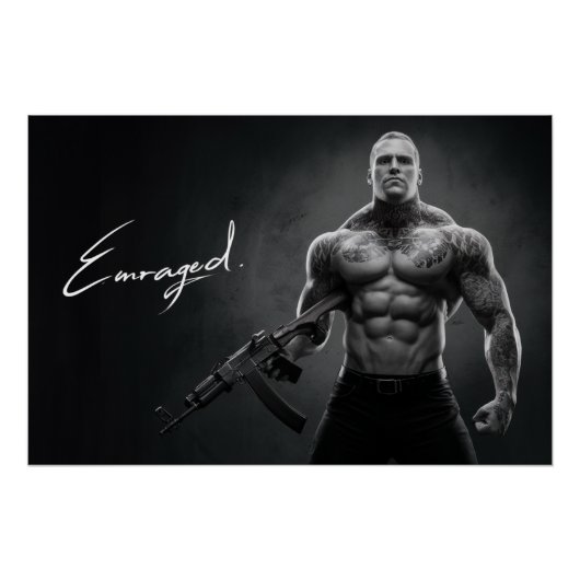 Poster Man Enraged 07 (Voorkant)