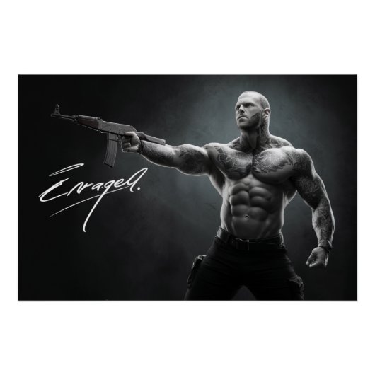 Poster Man Enraged 09 (Voorkant)
