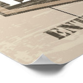 Poster man grot - Vaste datum toevoegen (Hoek)