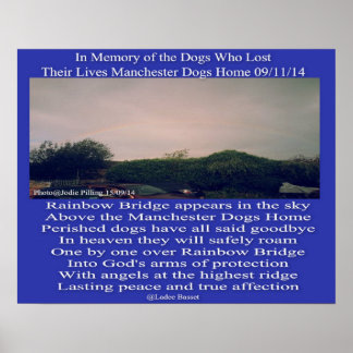 Poster Manchester Regenboog Gedicht