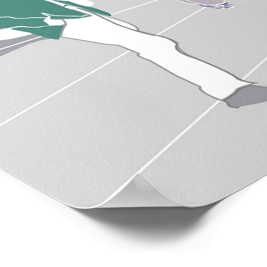 Poster Manchester Skyline Illustratie Kunstwerk (Hoek)