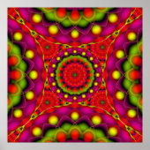 Poster Mandala Psychedelic Vision (Voorkant)