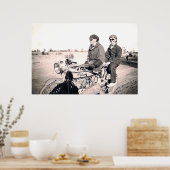 poster Mannen Riding Motorcycle 1920 (Keuken)