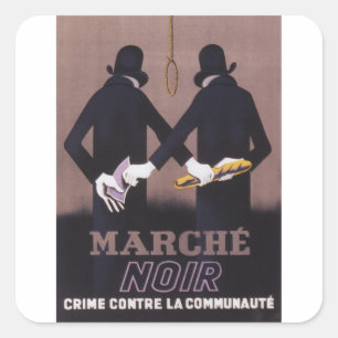 Poster Marche Propaganda Vierkante Sticker