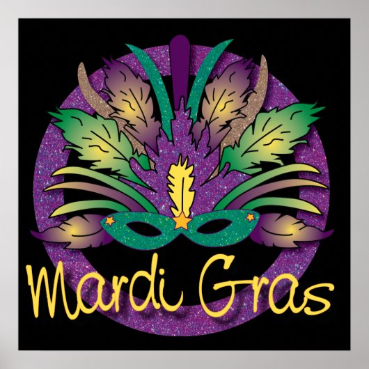 Poster Mardi Gras Mask (Voorkant)