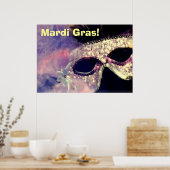 Poster Mardi Gras Mask (Keuken)