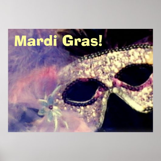 Poster Mardi Gras Mask (Voorkant)