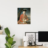 Poster Marie Antoinette jachtkleding (Thuiskantoor)