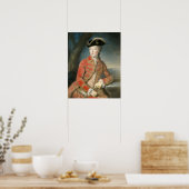 Poster Marie Antoinette jachtkleding (Keuken)