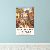 Poster Marktonderzoek Canvas Afdruk (Insitu (Houten vloer))