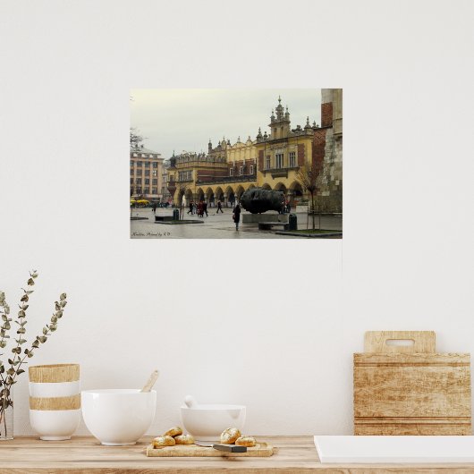 Poster Marktplein (Keuken)