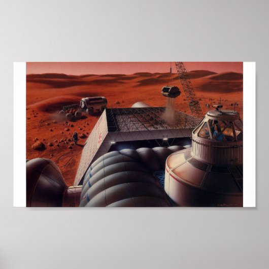 Poster Mars-basis (Voorkant)
