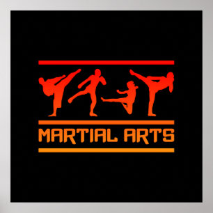 Poster Martial Arts - pas aan!